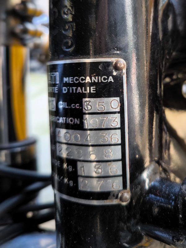 DUCATI 350 DESMO - 1973 – Image 2