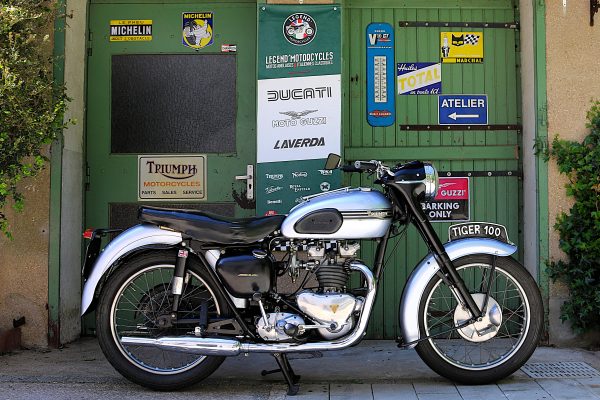 TRIUMPH 500 T100 TIGER "MOTEUR ALU" - 1954